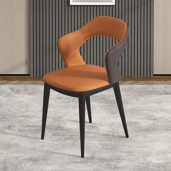 Ergonomik Modern Sarı yemek sandalyeleri Muebles Döşemeli Yatak Odası Lüks Sandalye İskandinav Parti Para El Hogar mutfak mobilyası
