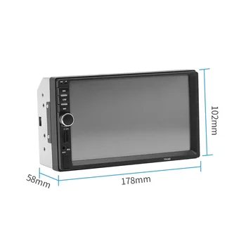 Evrensel 7 İnç 2 Din Araba Radyo Kaydedici oyuncu dokunmatik ekranı Stereo MP5 Bluetooth Multimedya Oynatıcı ile Kamera 7018B