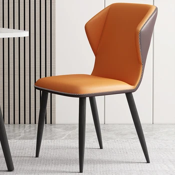 Lüks Oturma Odası yemek sandalyesi Arkalığı Modern Basit Parti yemek sandalyesi İskandinav Vanity Sillas Cocina mutfak mobilyası QF50DC