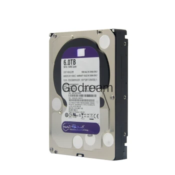 Için WD60PURX mor Disk 3.5 İnç 6T Masaüstü Bilgisayar sabit disk Video İzleme Ve Güvenlik