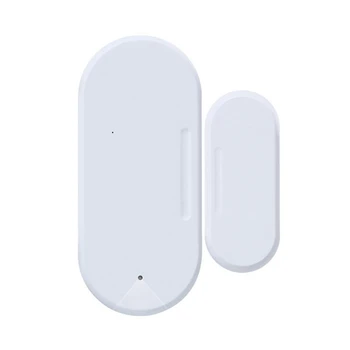 1 Takım Tuya akıllı Zigbee Kapı Mıknatısı + ışık sensörü pencere açık kapı ışık ABS hatırlatma aydınlatma Sensörü Alarmı Beyaz
