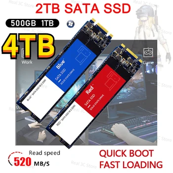 100 % Orijinal Kırmızı 2TB Katı Hal Dizüstü sabit disk Masaüstü M. 2 SSD 1TB 500GB Yüksek Kapasiteli Katı Hal Sürücü 2023 Yeni