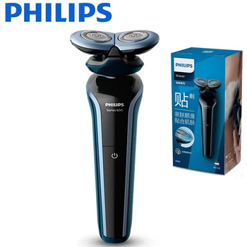 Philips Elektrikli Tıraş Makinesi S666 Yüzen Tıraş Başlığı Özel erkekler jileti Hassas Cilt Yüz Saç Tıraş Kaldırma Serisi 6000