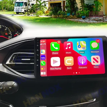 9 inç Android Araba Radyo Multimedya GPS Oynatıcı Peugeot 308 İçin T9 308S 2012-2017 Destek direksiyon Kontrolü OBD TPM