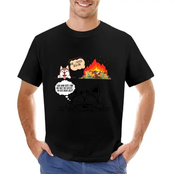 Hilariously komik durum her köpek sahibi ılgili olabilir, Rex Pyromaniac kısa kollu t-shirt tee erkekler uzun kollu t shirt