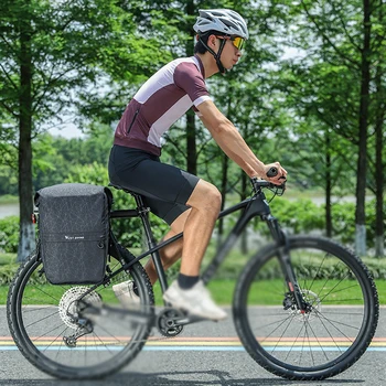 Genişletilebilir Bisiklet Arka Koltuk Çantası Çok Fonksiyonlu Bisiklet Sürme saklama çantası Sırt Çantası Büyük Kapasiteli bisiklet rafı Koltuk Bisiklet Çantası