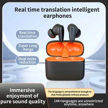 Akıllı Çeviri Kulaklıklar 144 Dil Çeviri Sesli Çevirmen kablosuz bluetooth Çeviri Kulaklıklar Yurtdışına Seyahat