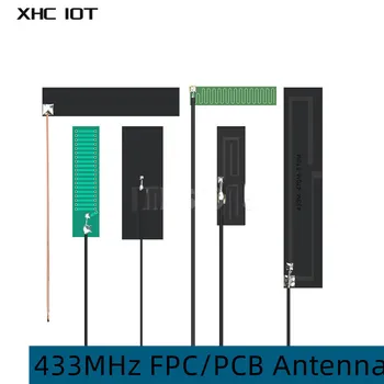 10 adet / grup 433MHz PCB Anten XHCIOT FPC Anten Serisi Dahili Anten Kazancı 2-3dBi Çok Yönlü Lora IPEX IPX Anten