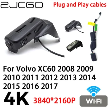 ZJCGO 4 K 2160 P DVR Dash kamera Kamera Video Kaydedici Tak ve Çalıştır Volvo XC60 2008 2009 2010 2011 2012 2013 2014 2015 2016 2017