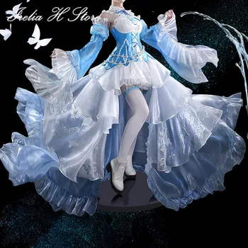 Irelia H Mağaza Rem Emilia Re: farklı bir dünyada yaşam sıfır Buz kristal elbiseler Cosplay Kostüm kadın