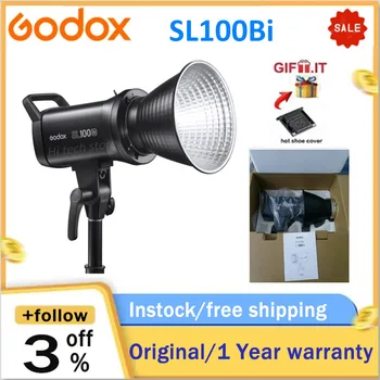 Godox SL100Bı 100W 2800-6500K Beyaz Sarı Sürüm LCD panel LED Video İşığı Sürekli Bowens Dağı stüdyo ışığı için LiveTiktok