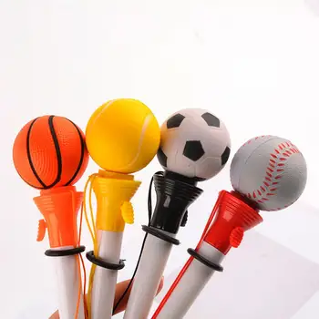 Futbol Top Dekorasyon Kalem Pürüzsüz Yazma Tükenmez Kalem Yenilik Spor temalı Dekompresyon Sıçrama Tükenmez Kalem Öğrenciler için