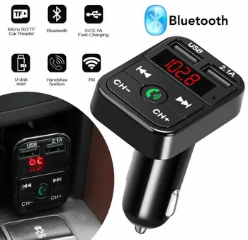 Çift usb şarj adaptörü Bluetooth uyumlu Kablosuz MP3 Çalar Handsfree Ses Alıcısı dijital ekran 3A Araba Aksesuarları