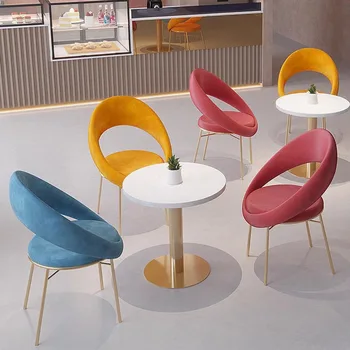 Tekli koltuk Oturma Odası Tembel Lüks Kadife Tasarım Bireysel Salonları Sandalye Modern Sillas Comedores Mobilya MQ50KT