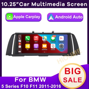10.25 inç Otomatik Multimedya Kablosuz Apple CarPlay Android otomatik BMW 5 Serisi için F10/F11/520 (2011-2016) orijinal CIC / NBT