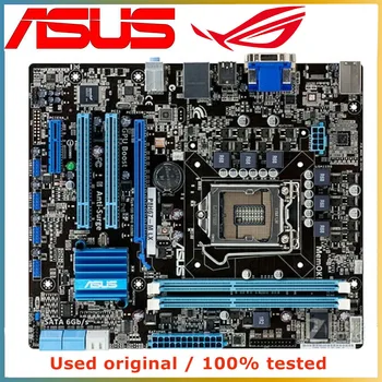 ASUS için P8H67-M LX bilgisayar anakartı LGA 1155 DDR3 16G Intel H67 P8H67 Masaüstü Anakart SATA III PCI-E 3. 0X16