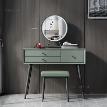 Avrupa 4 Renk Küçük Daire Dresser lüks Tuvalet Masası Minimalist Yaratıcı Çekmece Dresser Modern yatak odası mobilyası Z