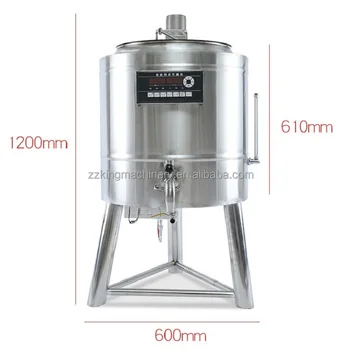 100L süt pastörizasyon makinesi/küçük süt sterilizasyon makinesi/pastörizasyon ve homojenizasyon makinesi ile ön soğutma