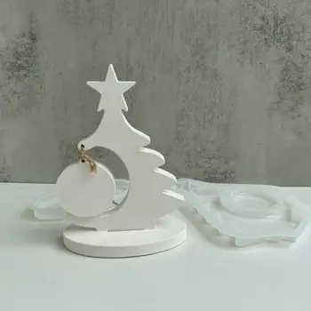 Noel Ağacı Liste silikon kalıp Noel Sanat Dekorasyon Alçı Kalıp Epoksi Reçine Kalıp Noel Kalıp