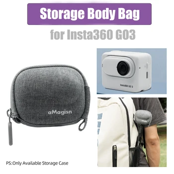 Saklama çantası İçin Insta360 GO 3 Vücut Çantası Koruyucu Çanta Taşıma Çantası Kutusu Stand-alone Vücut Paketi Kamera Aksesuarları