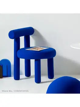 İskandinav dresser sandalye basit teknoloji kumaş yatak odası arka tabure makyaj koltuğu net ünlü ıns masaüstü bilgisayar kitap sandalye
