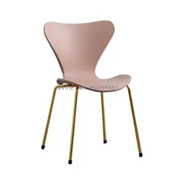 İskandinav sandalye ıns net kırmızı ışık lüks ev arkalığı tabure masa sandalye basit moda yaratıcı tasarımcı yemek sandalyesi