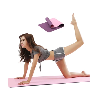 6mm Kalınlığında Kaymaz Yoga Mat Spor fitness yoga matı Eva Rahat Köpük İçin Uygun Egzersiz Pilates Fitness