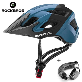 ROCKBROS resmi Dağ Bisiklet Kask Entegral kalıplı Ultralight Nefes Kask Bisiklet Donatmak t Kilidi İle