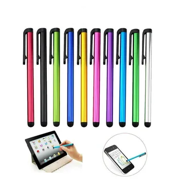 10 Adet/grup Kapasitif Dokunmatik Ekran Stylus Kalem iPad Hava Mini için Samsung Xiaomi İphone için Evrensel Tablet PC Akıllı Telefon Kalem