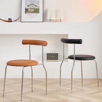 Mobil Vanity Oturma Odası Sandalyeleri İskandinav Tasarımcı Minimalist Tek Modern Sandalyeler Yemek Rahat Sedie Da Soggiorno Ev Mobilyaları