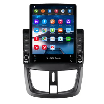 Android 12 Carplay 5G Tesla Dikey Araba Radyo Video Stereo Peugeot 207 İçin 207CC 2006-2035 Multimedya Oynatıcı GPS 2 din