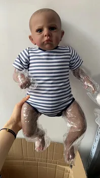 FBBD 60 cm Bebe Bebek Reborn Popüler Sınırlı Sayıda Bebek Uyanık Yenidoğan Bebe Gerçekçi Yumuşak Gerçek Dokunmatik Sevimli Bebek Bebek