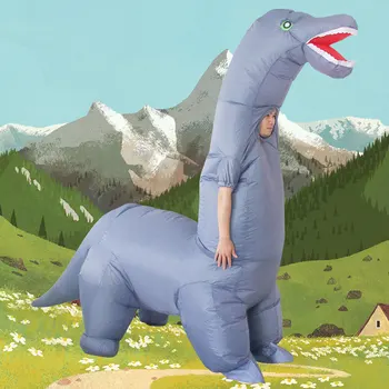 2023 Yeni Şişme Dinozor Kostüm Yetişkin Diplodocus Dino Kostüm Havaya Uçurmak Cadılar Bayramı yetişkinler için kostümler Yükseklik 150-190cm