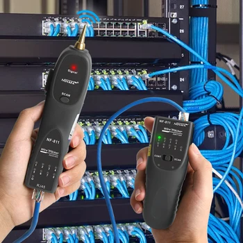 NOYAFA NF-811 Ağ Kablosu Test Cihazı RJ11 RJ45 Telefon Tel Tracker Toner Ethernet Kablosu Dedektörü Hattı Süreklilik Test Aracı