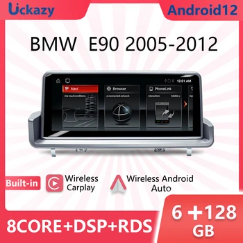 Kablosuz Carplay Android 12 AutoRadio BMW E90 E91 E92 E93 2005-2012 Multimedya video Kafa Ünitesi GPS Navigasyon iDrive Stereo