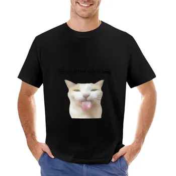 Oldukça Aptal BLEHHHHH kedi: P T-Shirt yaz giysileri ağır t shirt eşofman, erkekler