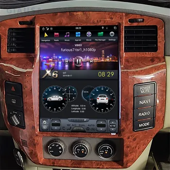 2 Din Nissan Patrol İçin Y61 2004-2019 Android 12.0 8 + 128G Araba Radyo Multimedya Oynatıcı Otomatik Stereo GPS Navi Başkanı Ünitesi DSP Carplay