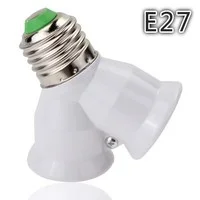 Vida E27 LED taban ışık lamba ampulü soket E27 to 2-E27 Splitter Adaptörü sıcak
