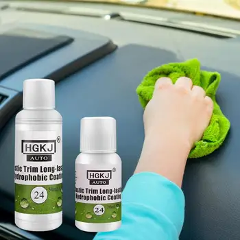 Otomatik Plastik Yenilenmiş Kaplama Araba Dashboard Kapı Çerçevesi Temizleyici HGKJ-24-20/50ML Araba İç Dış Kullanışlı Tamir Maddesi
