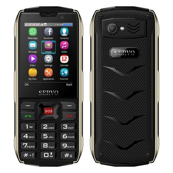 SERVO H8 Cep Telefonu 4 SIM kart 4 bekleme Hızlı Arama Sihirli Sesli Arama Kayıt El Feneri GPRS Güç Bankası GSM 2.8 