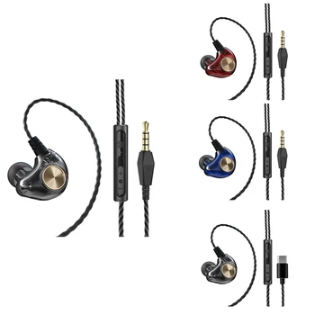 HİFİ Kulak İçi Kulaklık Kablolu Kulaklıklar Spor Kulaklık 5D Stereo Surround Bas Kulaklık Oyun Kulakiçi