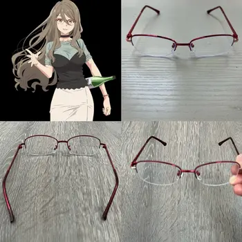 Lycoris Geri Tepme Nakahara Mizuki Cosplay Gözlük Gözlük Anime Gözlük Cadılar Bayramı Cosplay kostüm aksesuarı