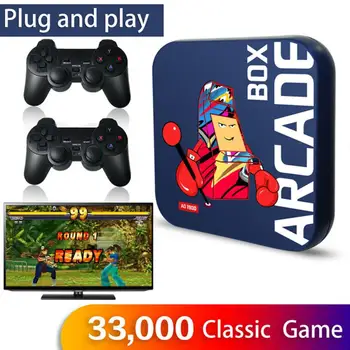 Klasik Retro Oyun Konsolu İçin PS1 / DC Dahili 33000 Oyunları 64GB video oyunu Süper Konsolu Mini TV Çocuk Retro 4K video oyunu Oyuncu