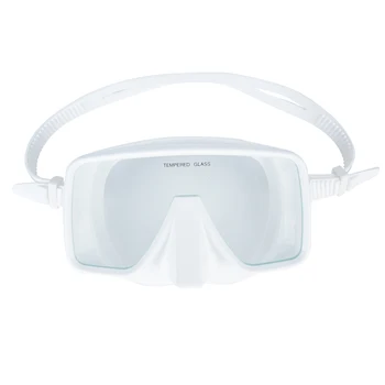 Taşınabilir Yumuşak Gözlük Dalış Aksesuarı Şnorkel Yüzme için İyi Sızdırmazlık Beyaz