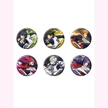 Anime Rozeti 6 adet MAVİ KİLİT Chigiri Hyoma Isagi Yoichi Pin Broş Düğmesi