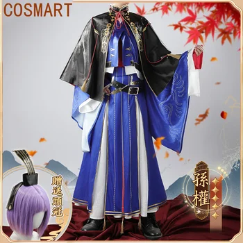 COSMART Anime Kod Adı Uçurtma Güneş quan Zhengtai tarzı Hanfu cosplay kostüm Çünkü Oyunu Anime Parti Üniforma Cadılar Bayramı Rol Oynamak