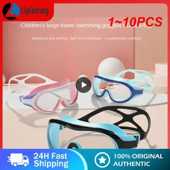 1~10 ADET yüzme gözlükleri Miyopi Profesyonel anti-sis UV yüzücü gözlükleri Erkekler Kadınlar Silikon Diopters Yüzmek Spor Gözlük