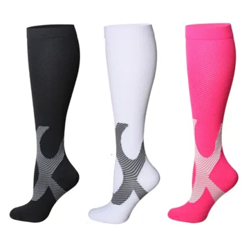 Varis çorabı Erkekler Kadınlar Koşu spor çorapları Maraton Bisiklet Futbol Varisli Damarlar Bisiklet Seyahat Çorap 20-30 mmhg