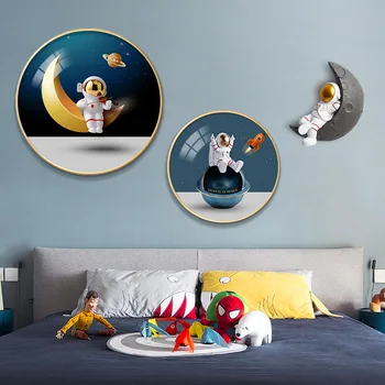 3D Sevimli duvar lambası Led ışıkları resim yaratıcı ev dekorasyon yatak odası çocuk odası arka plan aplik resim aydınlatma