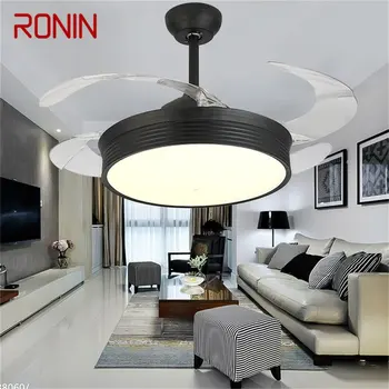RONİN ışıklı tavan fanı Görünmez Lamba Uzaktan Kumanda İle Modern Basit LED Ev Oturma Odası İçin